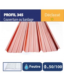 Tôle couverture 345 Brun rouge REG